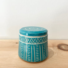 Load image into Gallery viewer, Small carved canister
