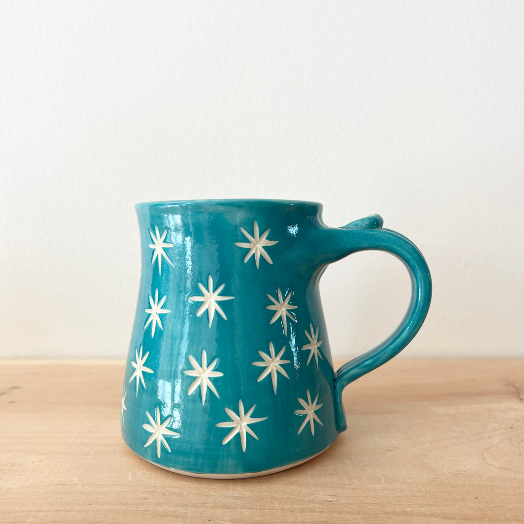 Turquoise Mug-Stars