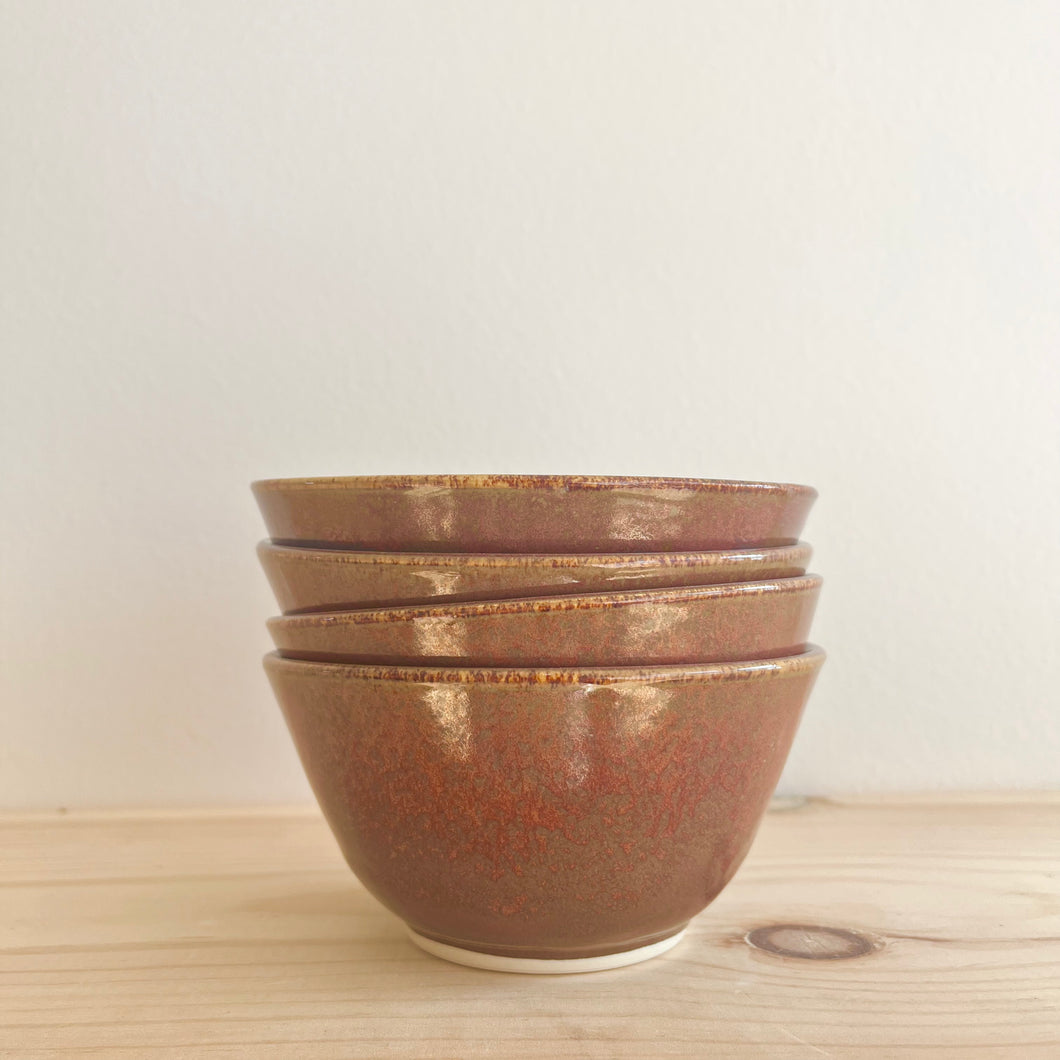 Set of 4 Small Bowls-Rust